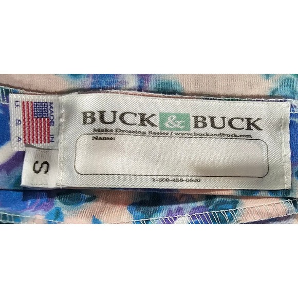 BUCK & BUCK Dress Modest Farm Button Snap Country Long USA MADE VINTAGE SZ SMALL - Picture 7 of 10